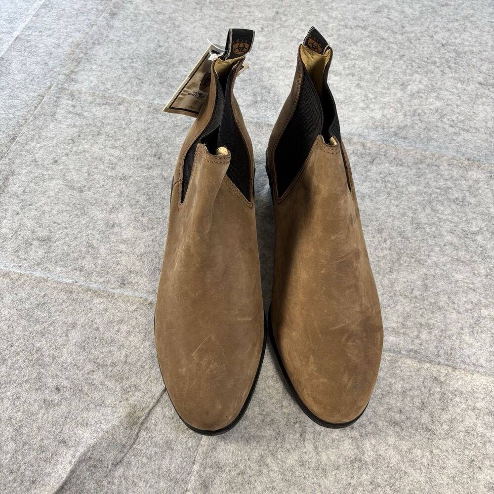 Ariat Heritage Equestrian Tan Leather Suede Chelsea Boots Womens 11 Brazil NWT - Picture 4 of 14
